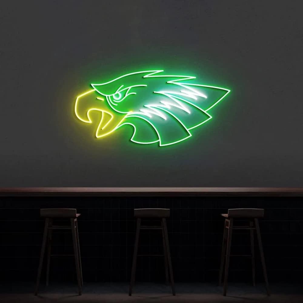 Eagles Neon Sign - Football Team Logo LED Light