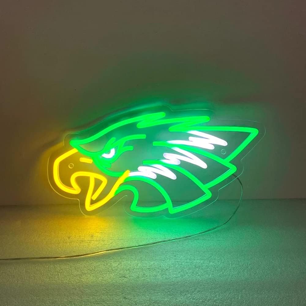 Eagles Neon Sign - Football Team Logo LED Light