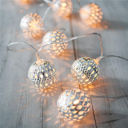 LED Moroccan Hanging String Lights, 1.5m 10LEDs/3m 20LEDs