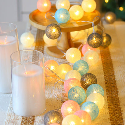 Cotton Balls Fairy String Lights 1-3M 10/20 LEDs