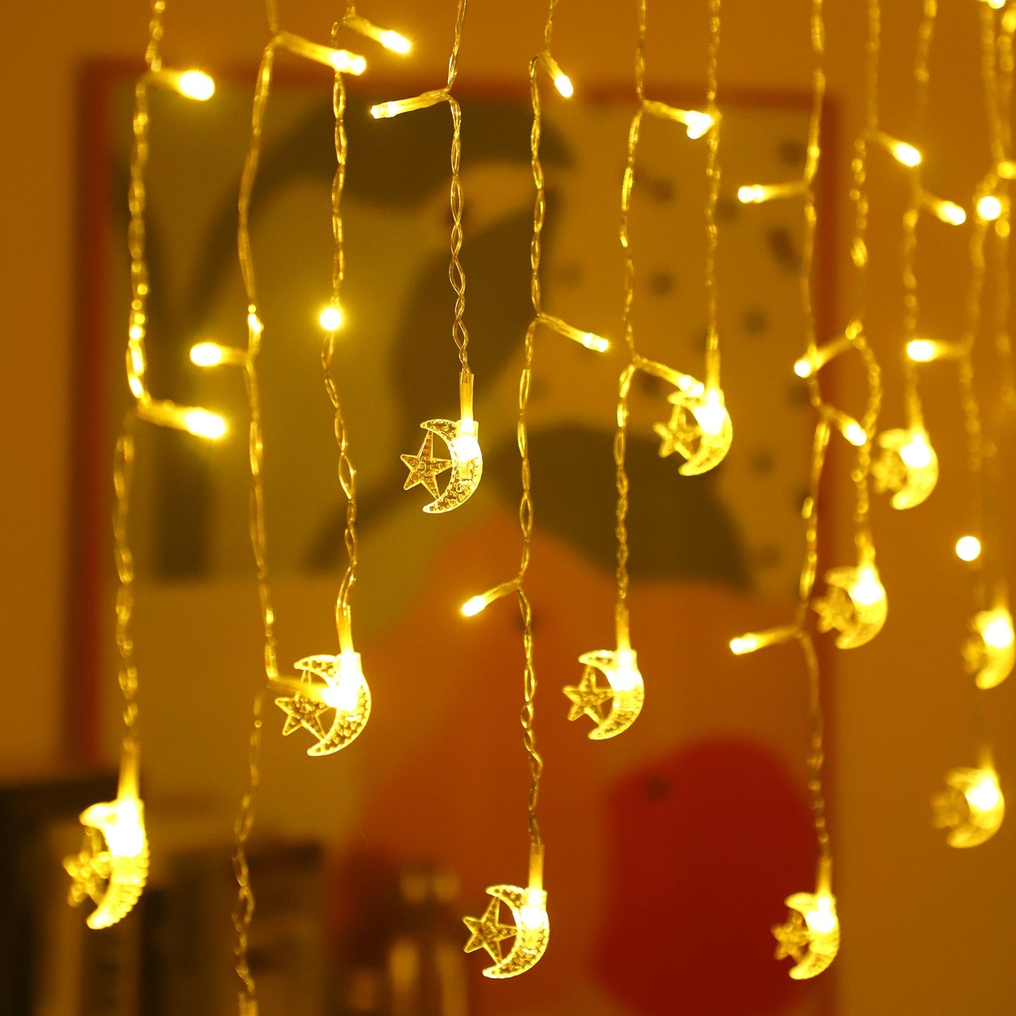 LED Curtain Icicle String Light, 3M 96LEDs