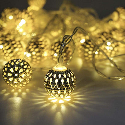 LED Moroccan Hanging String Lights, 1.5m 10LEDs/3m 20LEDs