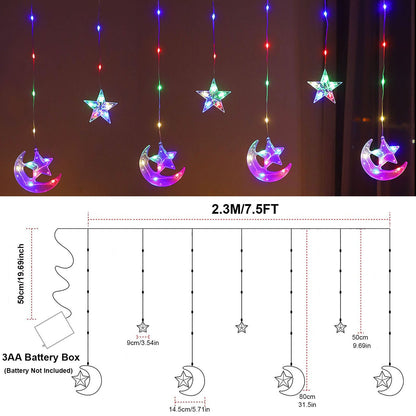 Waterproof LED Curtain Icicle String Light, 2.3M 82LEDs