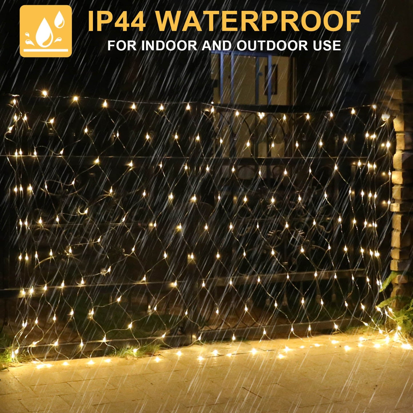 Waterproof Low Voltage Power Saving LED Net Light, 2x3M/4x6M