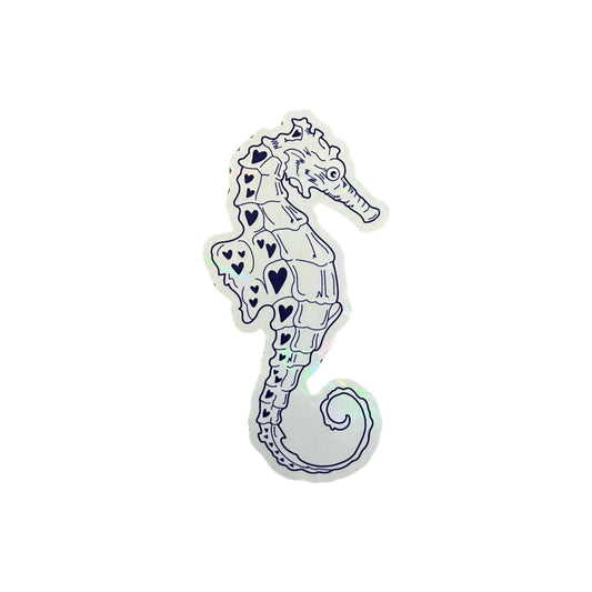 Seahorse Sun Catcher Sticker